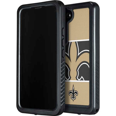 NFL New Orleans Saints Zone Block Galaxy S24 Plus Waterproof Case